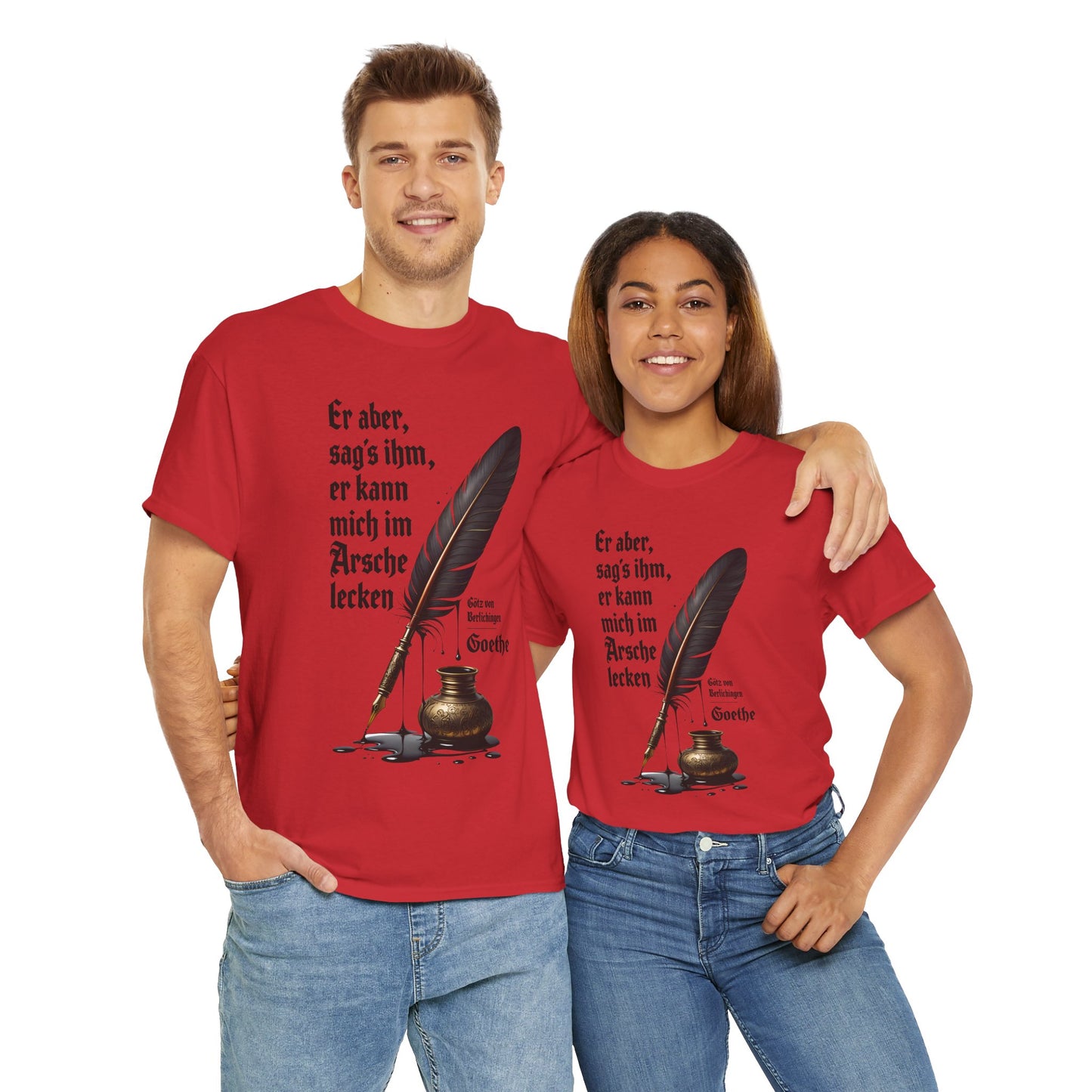 Unisex T-Shirt mit Götz-Zitat - Goethe