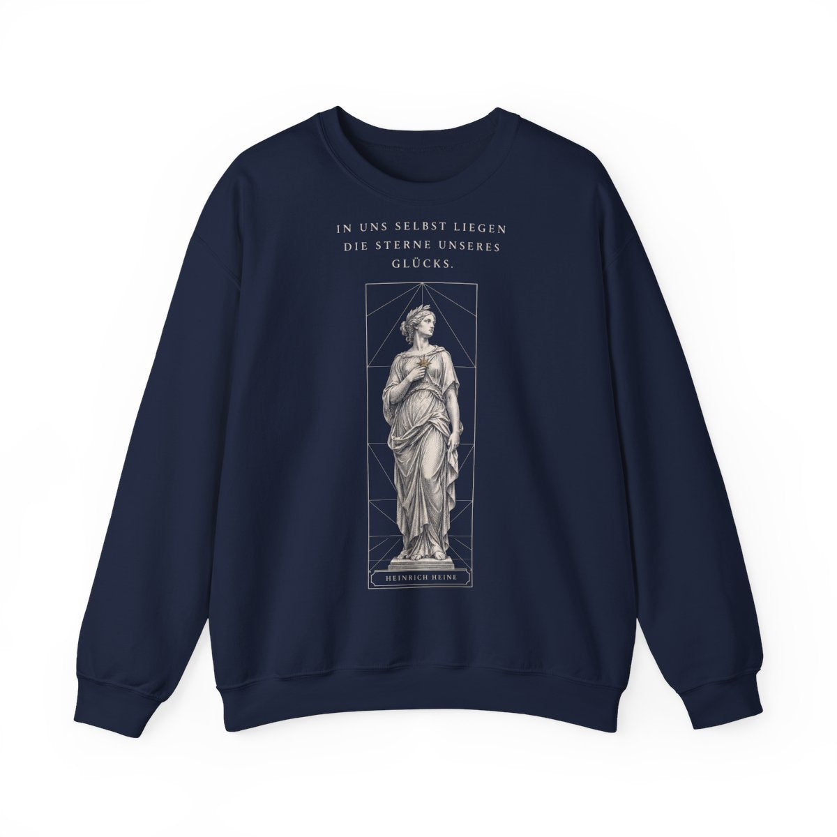 Unisex Sweatshirt mit Zitat - Heine - In uns selbst liegen – front