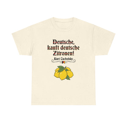 Unisex T-shirt with quote - Kurt Tucholsky - German Lemons