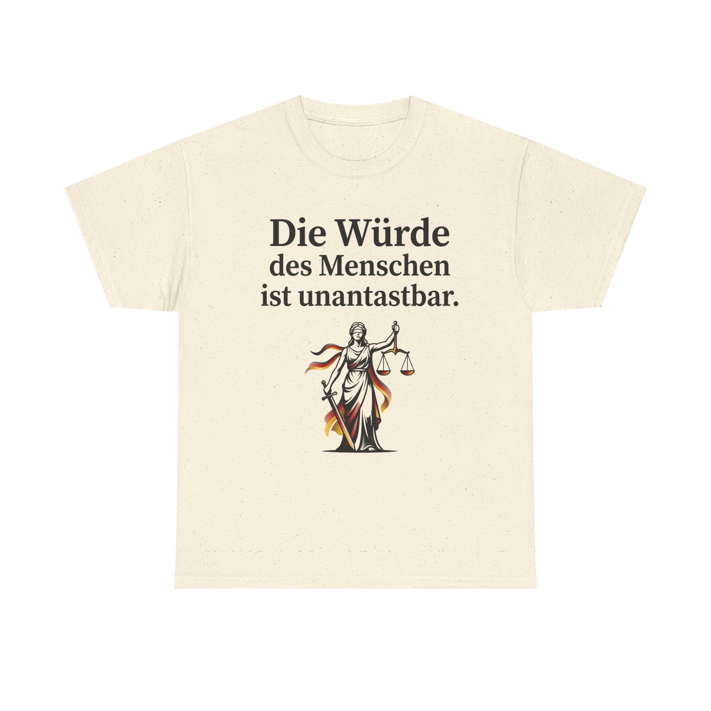 Unisex cotton T-shirt - Dignity inviolable