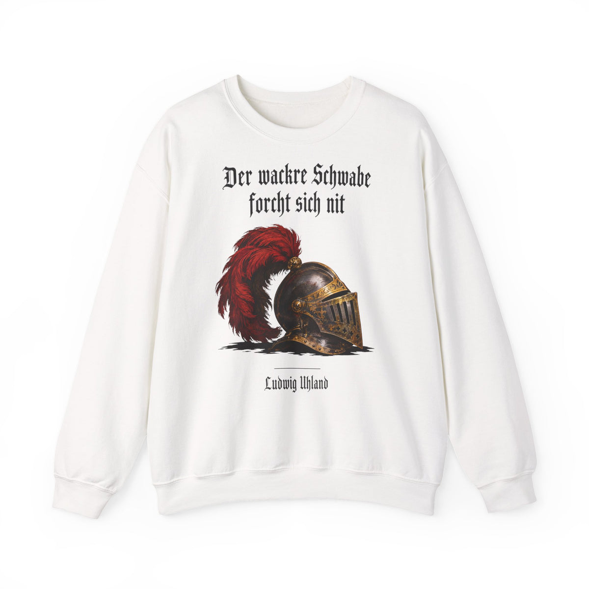 Unisex Sweatshirt mit Zitat - Uhland - Der wackre Schwabe
