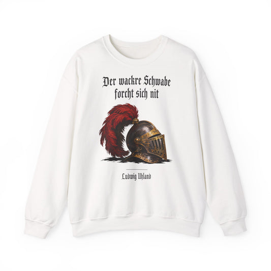 Unisex Sweatshirt mit Zitat - Uhland - Der wackre Schwabe