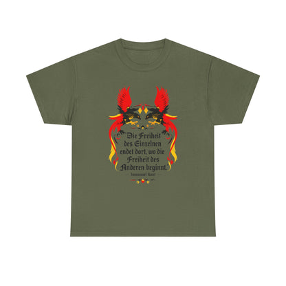 Unisex T-Shirt mit Zitat - Immanuel Kant - Freiheit des Einzelnen