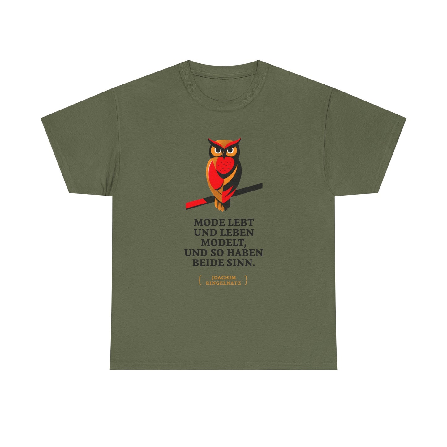 Unisex T-Shirt mit Zitat - Joach Ringelnatz - Leben modelt
