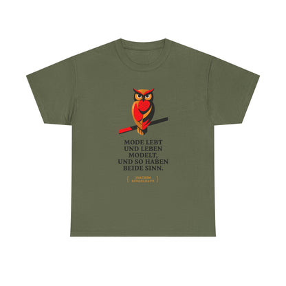 Unisex T-Shirt mit Zitat - Joach Ringelnatz - Leben modelt