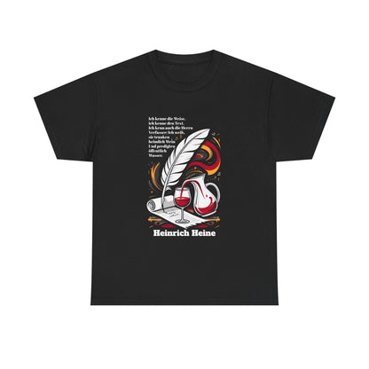 Unisex T-Shirt mit Zitat - Heinrich Heine