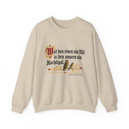 Unisex Sweatshirt mit Zitat - Reuter - Uhl und Nachtigal