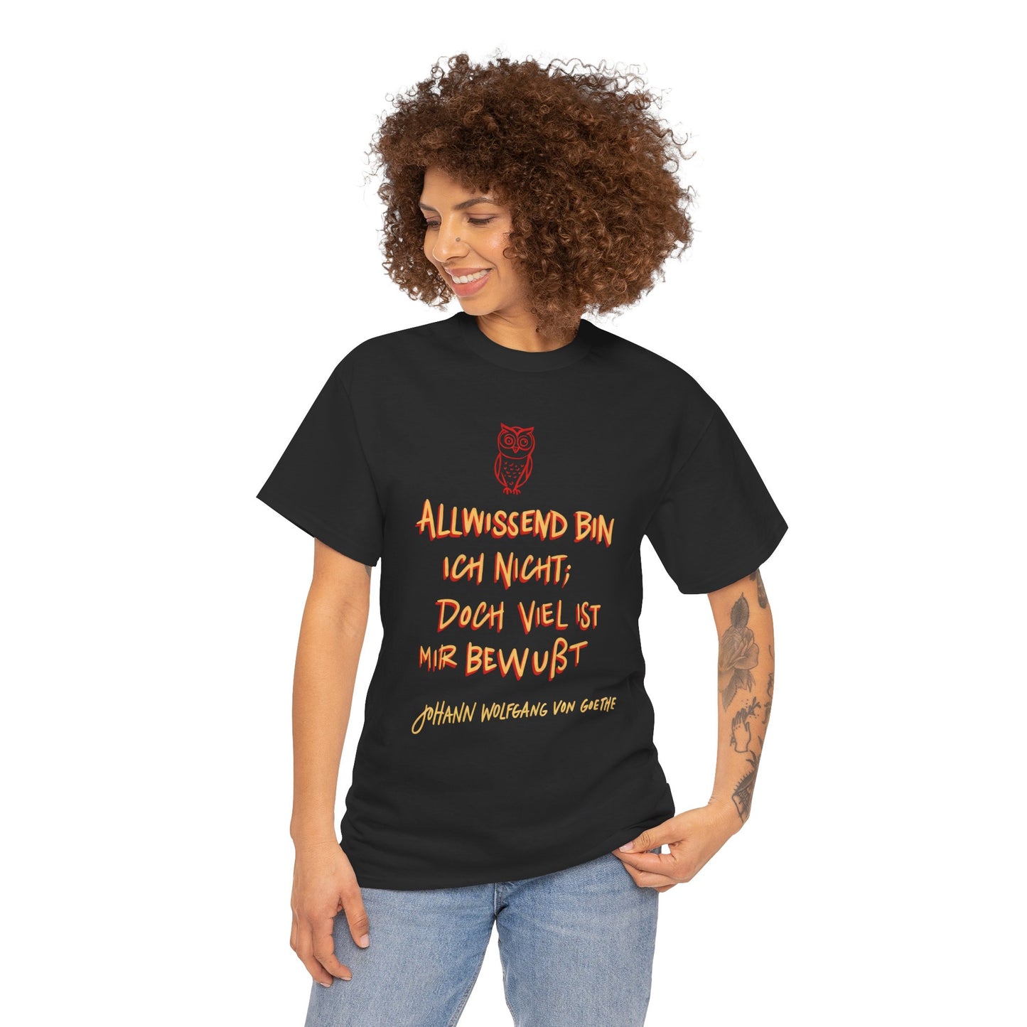 Unisex T-shirt with quote - Goethe - Omniscient