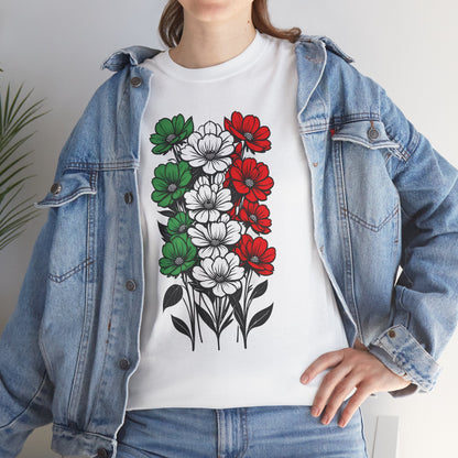 Unisex T-shirt with flowers - Italy