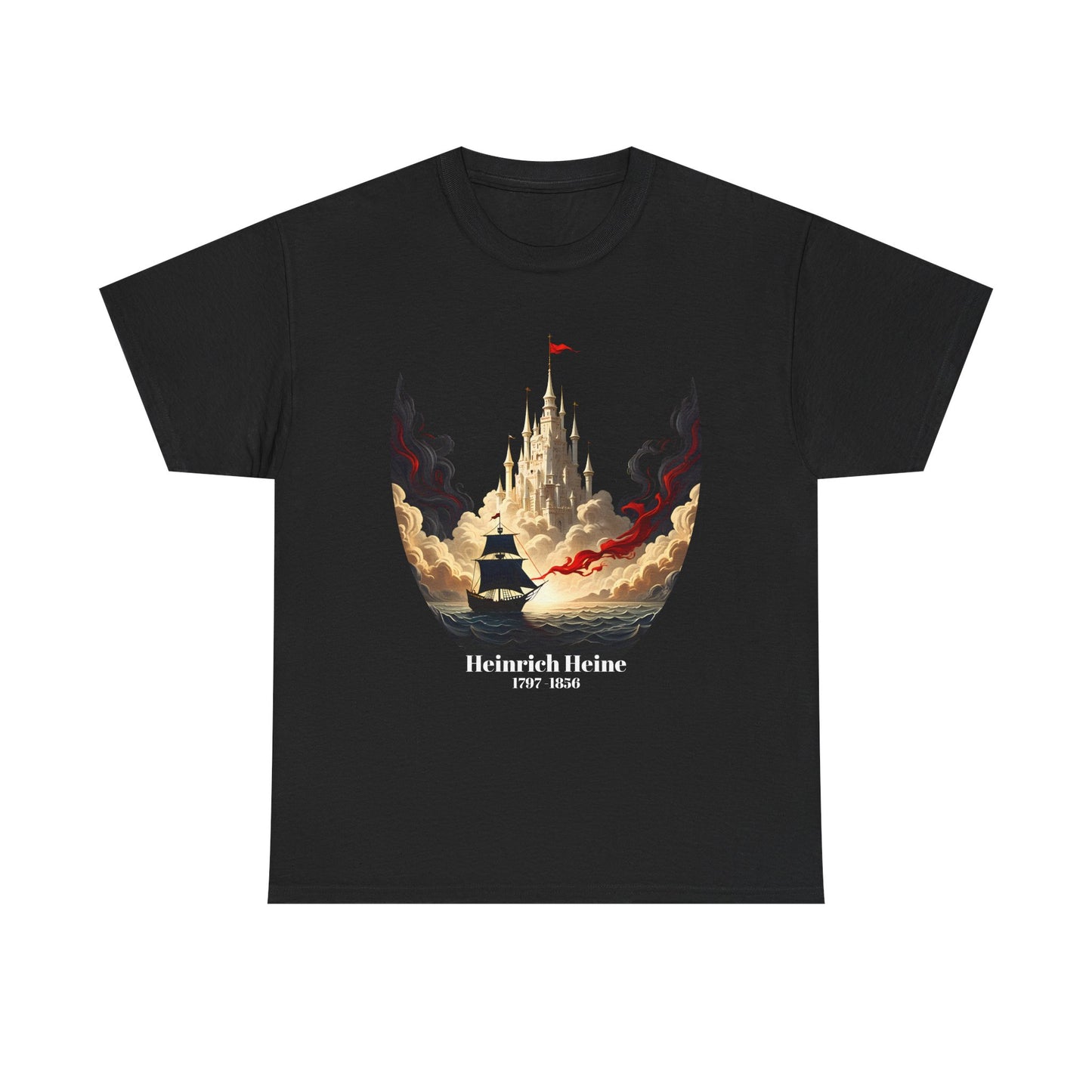 Unisex T-shirt with dream castle - Heinrich Heine