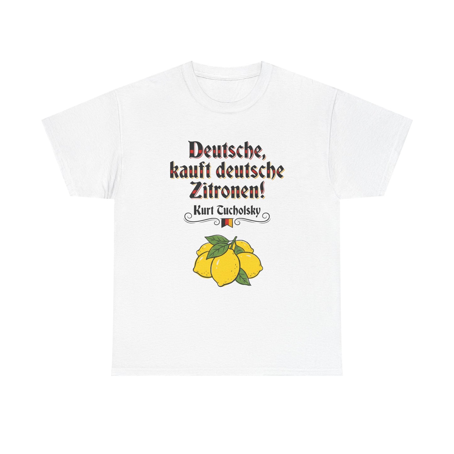 Unisex T-shirt with quote - Kurt Tucholsky - German Lemons