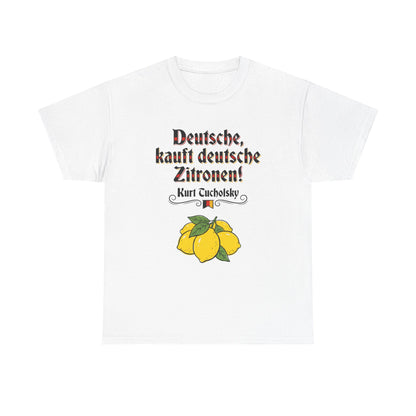 Unisex T-shirt with quote - Kurt Tucholsky - German Lemons