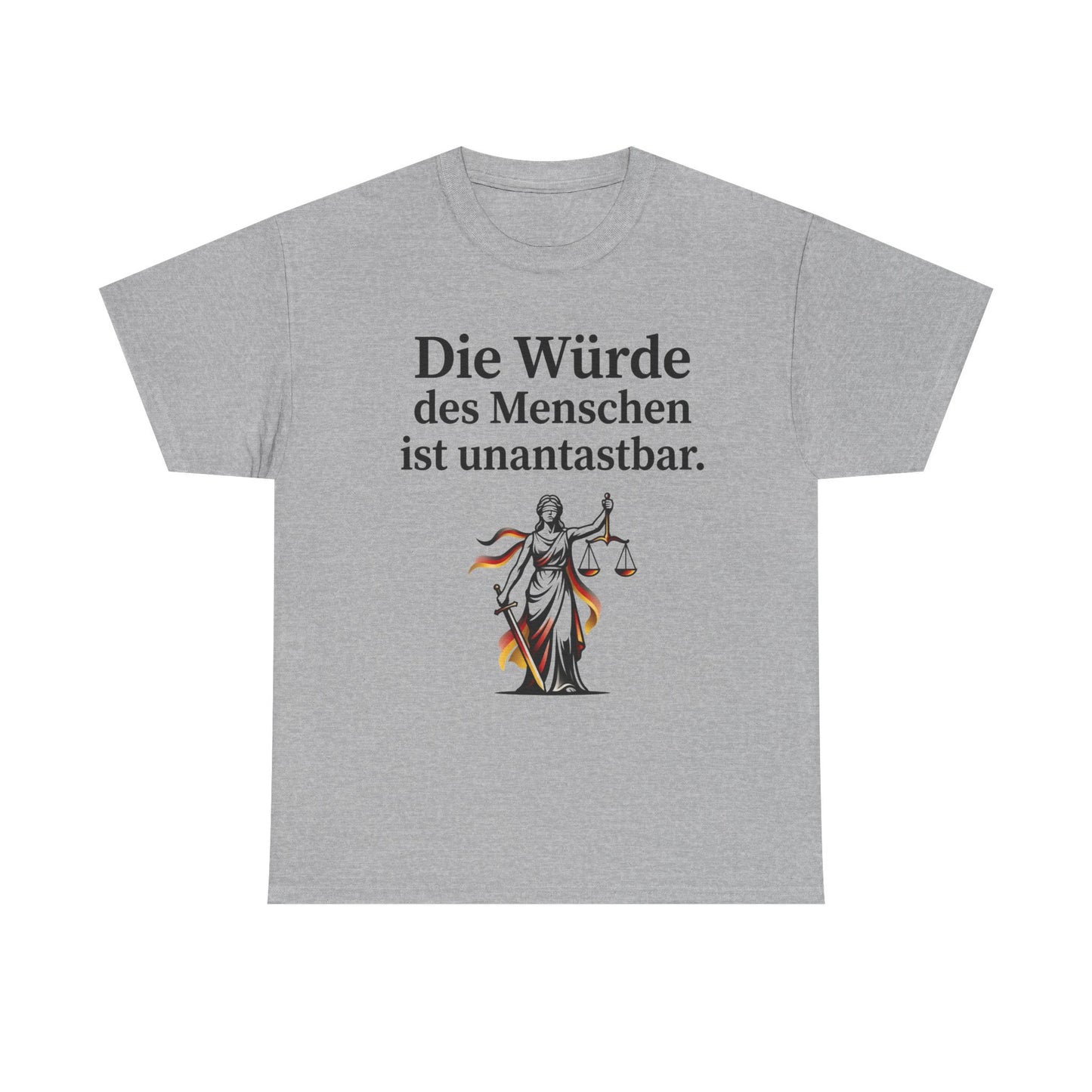 Unisex cotton T-shirt - Dignity inviolable