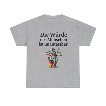 Unisex cotton T-shirt - Dignity inviolable