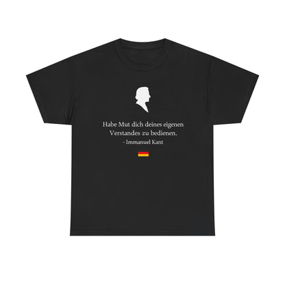 Unisex T-Shirt mit Zitat - Immanuel Kant - Mut zum Verstand