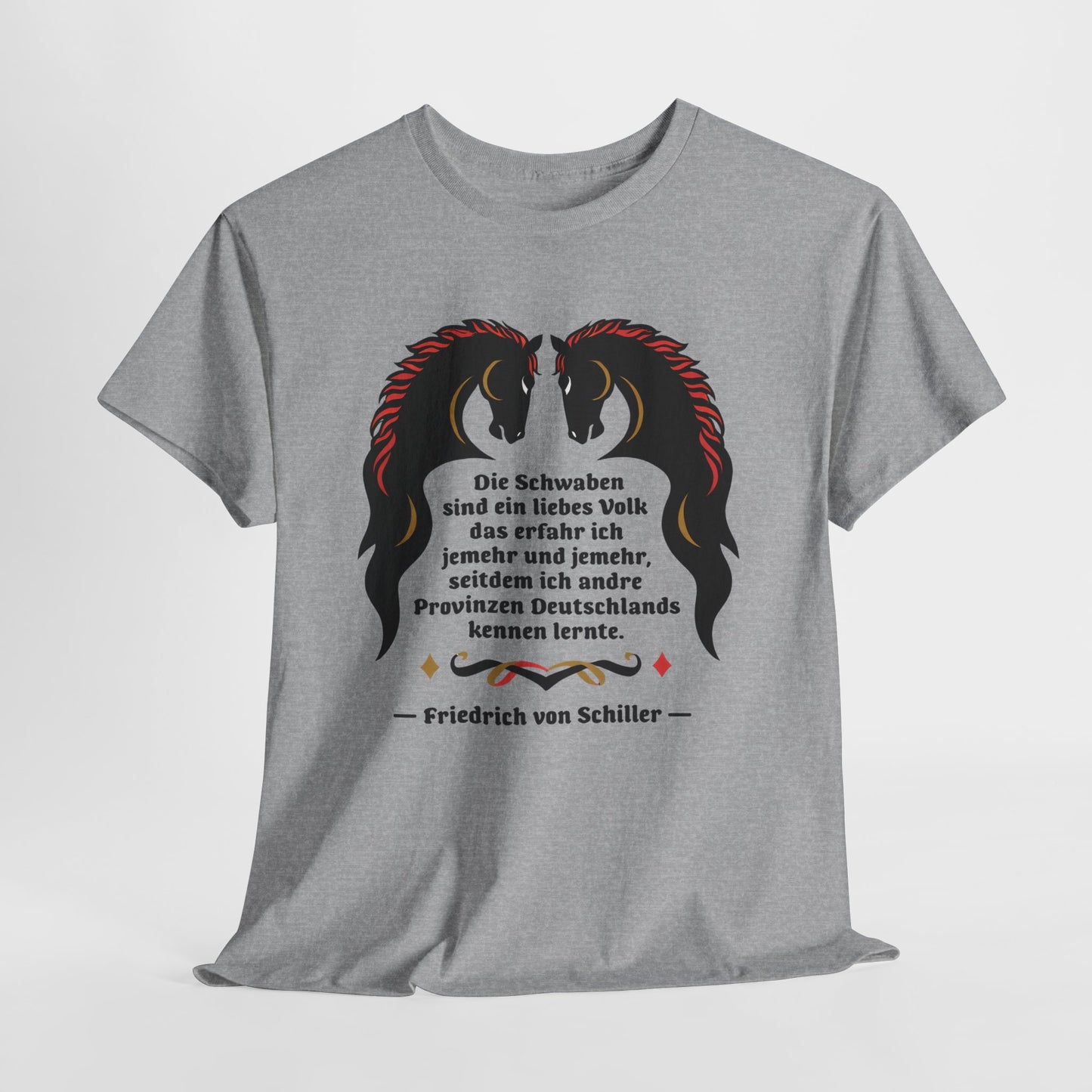 Unisex T-shirt with quote - Schiller - Swabia a lovely people