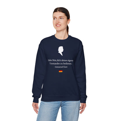 Unisex Sweatshirt mit Zitat - Immanuel Kant - Mut zum Verstand