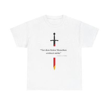 Unisex T-Shirt mit Zitat - Schiller - Erzittert nicht