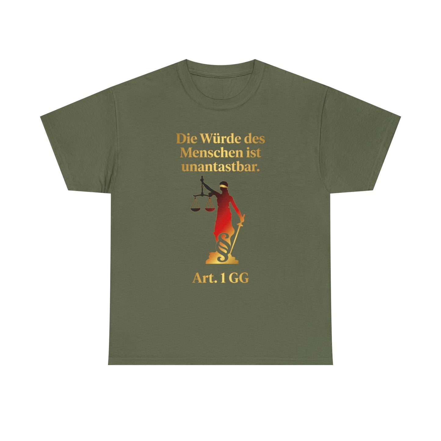 Unisex T-Shirt aus Baumwolle - Artikel 1 GG
