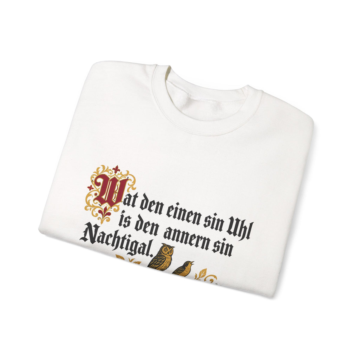 Unisex Sweatshirt mit Zitat - Reuter - Uhl und Nachtigal