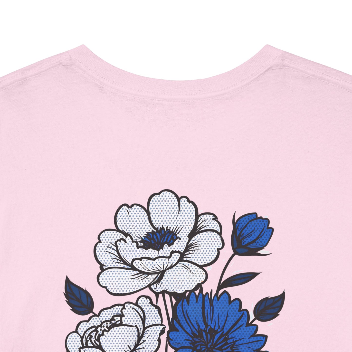 T-shirt with flowers - Russia (print on the back)
