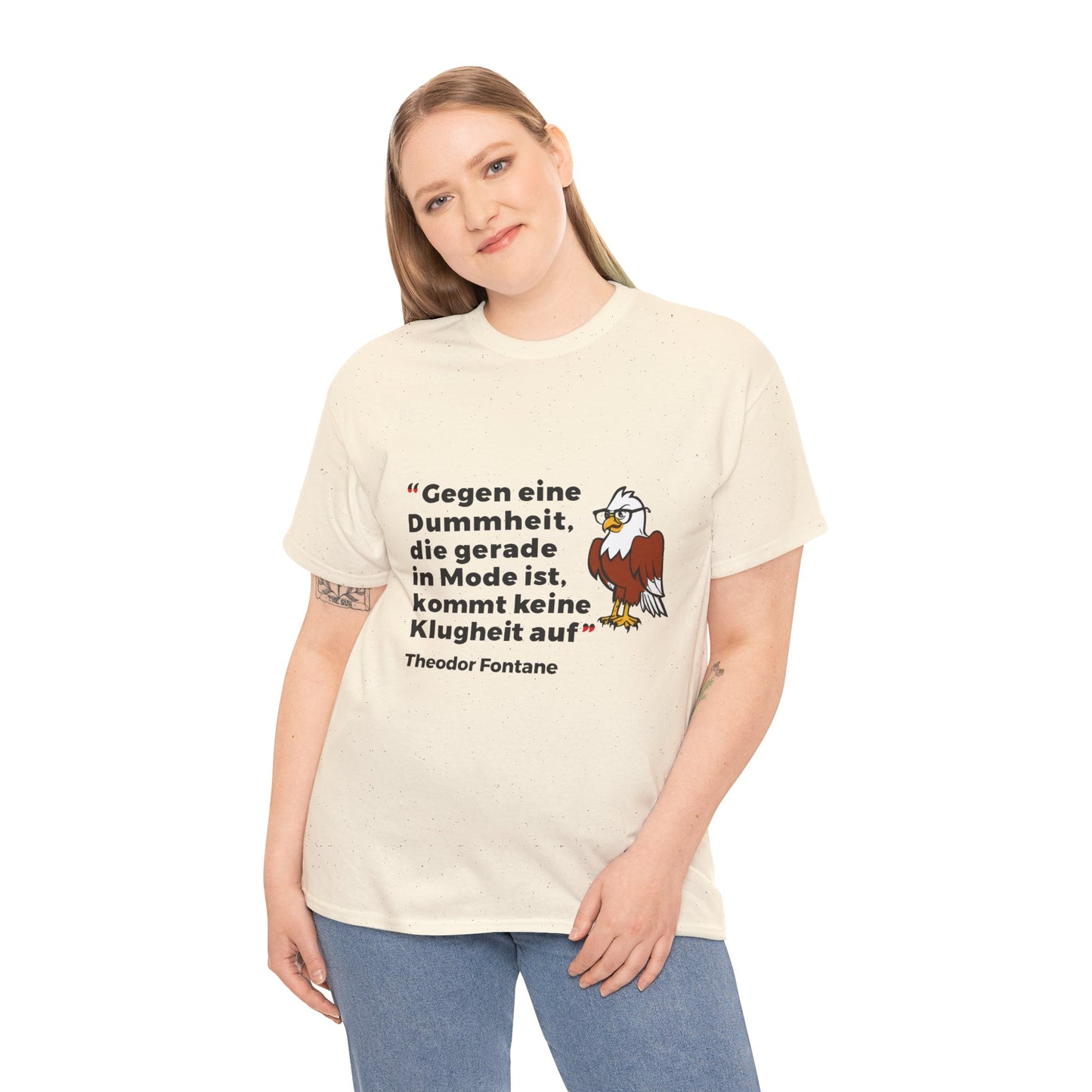 T-shirt with quote - Theodor Fontane - Fashion