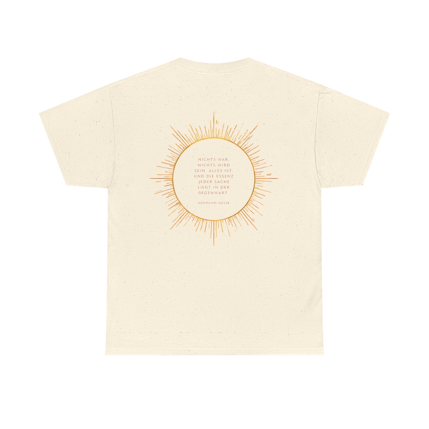 Unisex T-Shirt mit Zitat - Hermann Hesse - Essenz (Druck hinten)