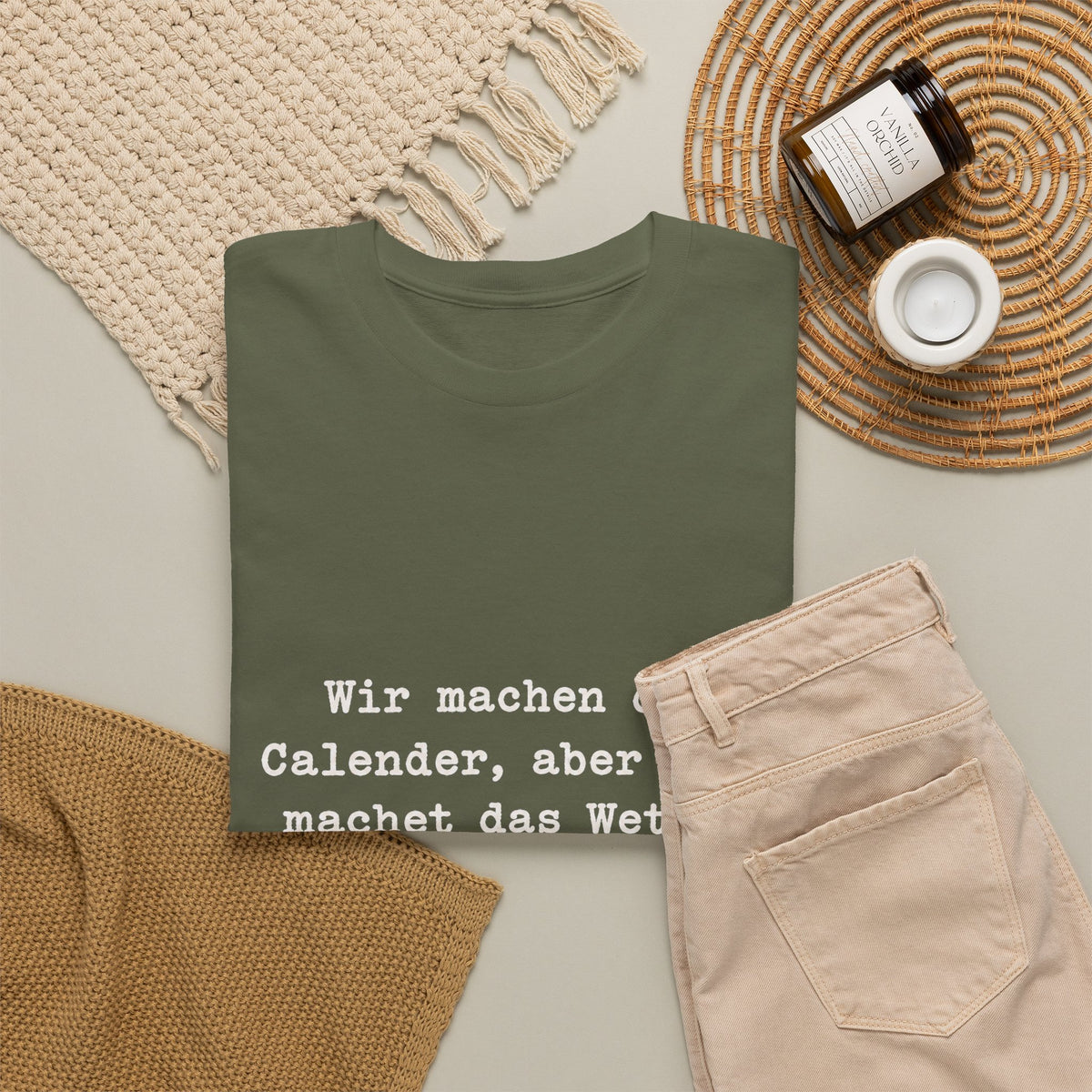 Unisex T-Shirt mit Zitat - Zincgref - Gott macht das Wetter