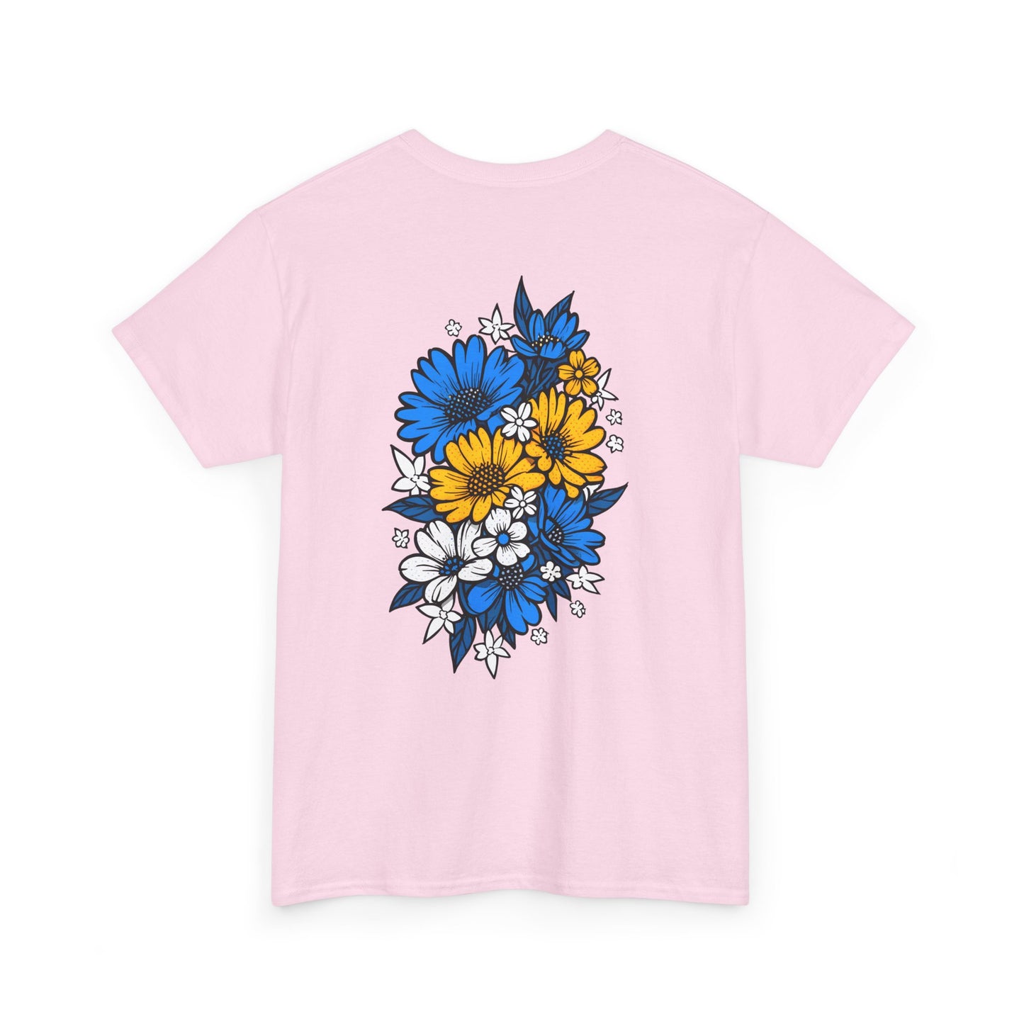 T-shirt with flowers - Bosnia and Herzegovina (print on the back)