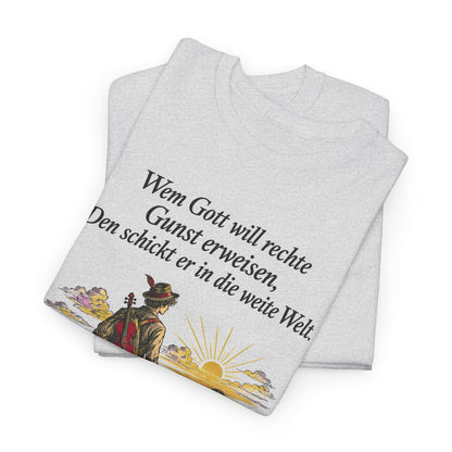 Unisex T-Shirt mit Zitat - Eichendorff - In die weite Welt