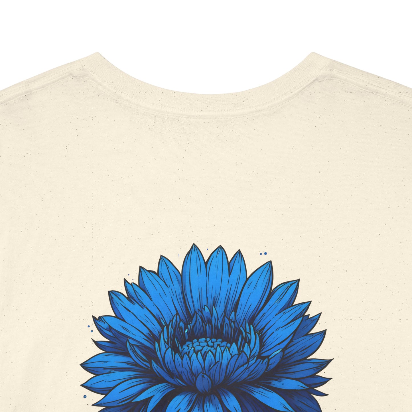 T-shirt with flowers - Ukraine (print on the back)