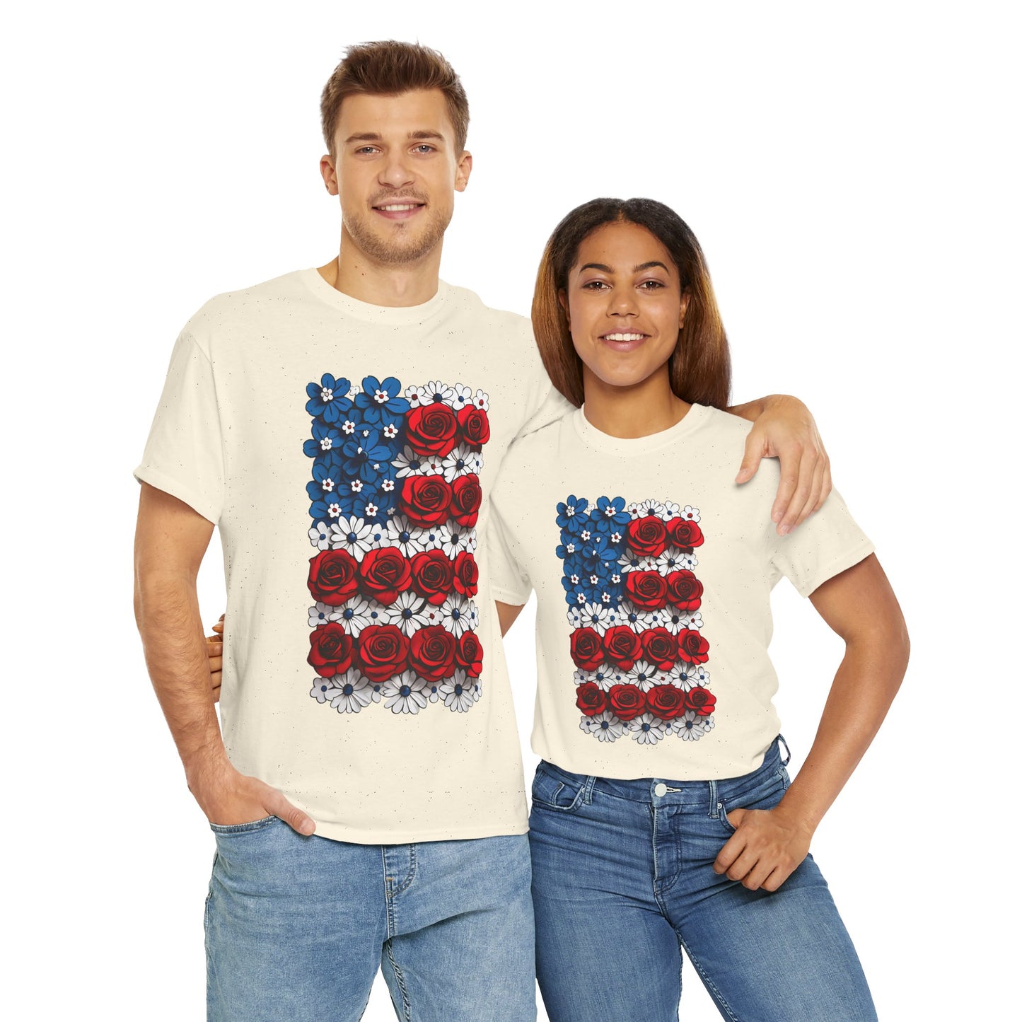 Unisex floral T-shirt - US