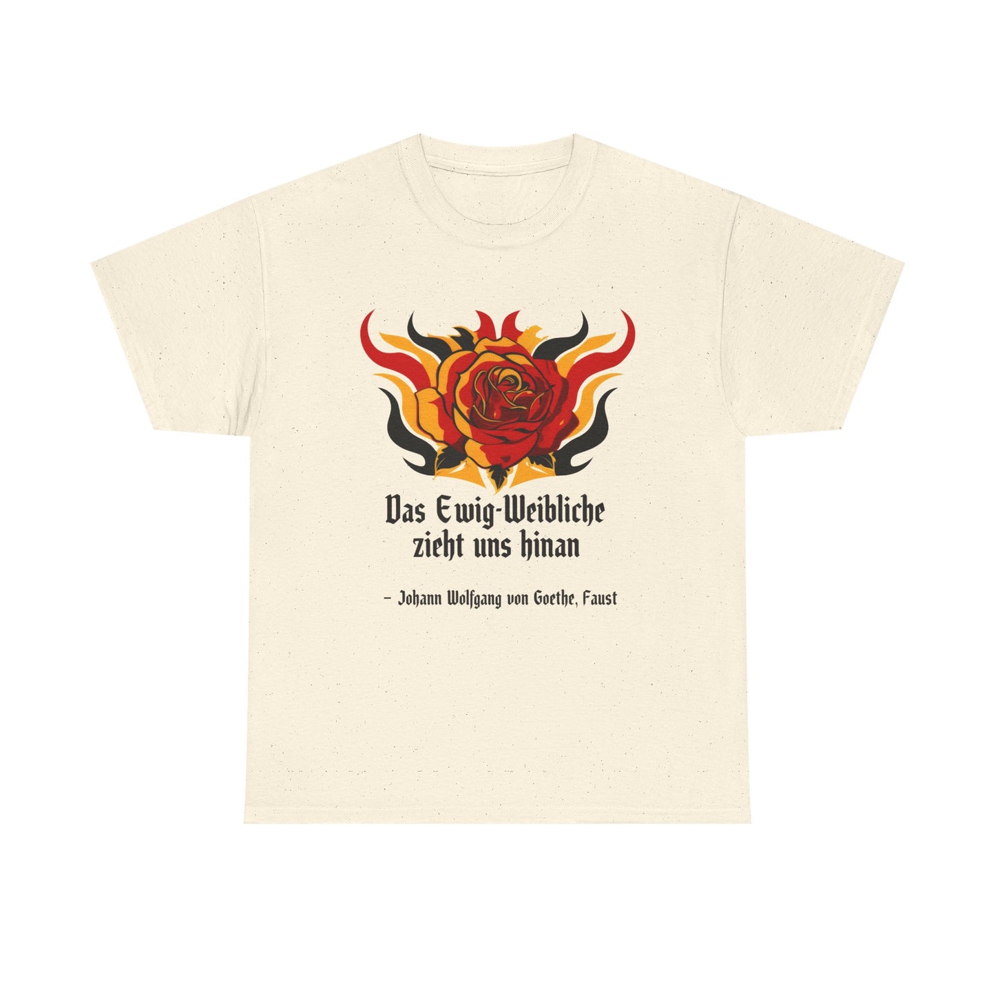 Unisex T-Shirt mit Zitat - Goethe - Ewig-Weiblichkeit