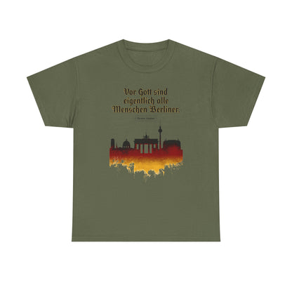 Unisex T-shirt with quote - Theodor Fontane - People before God