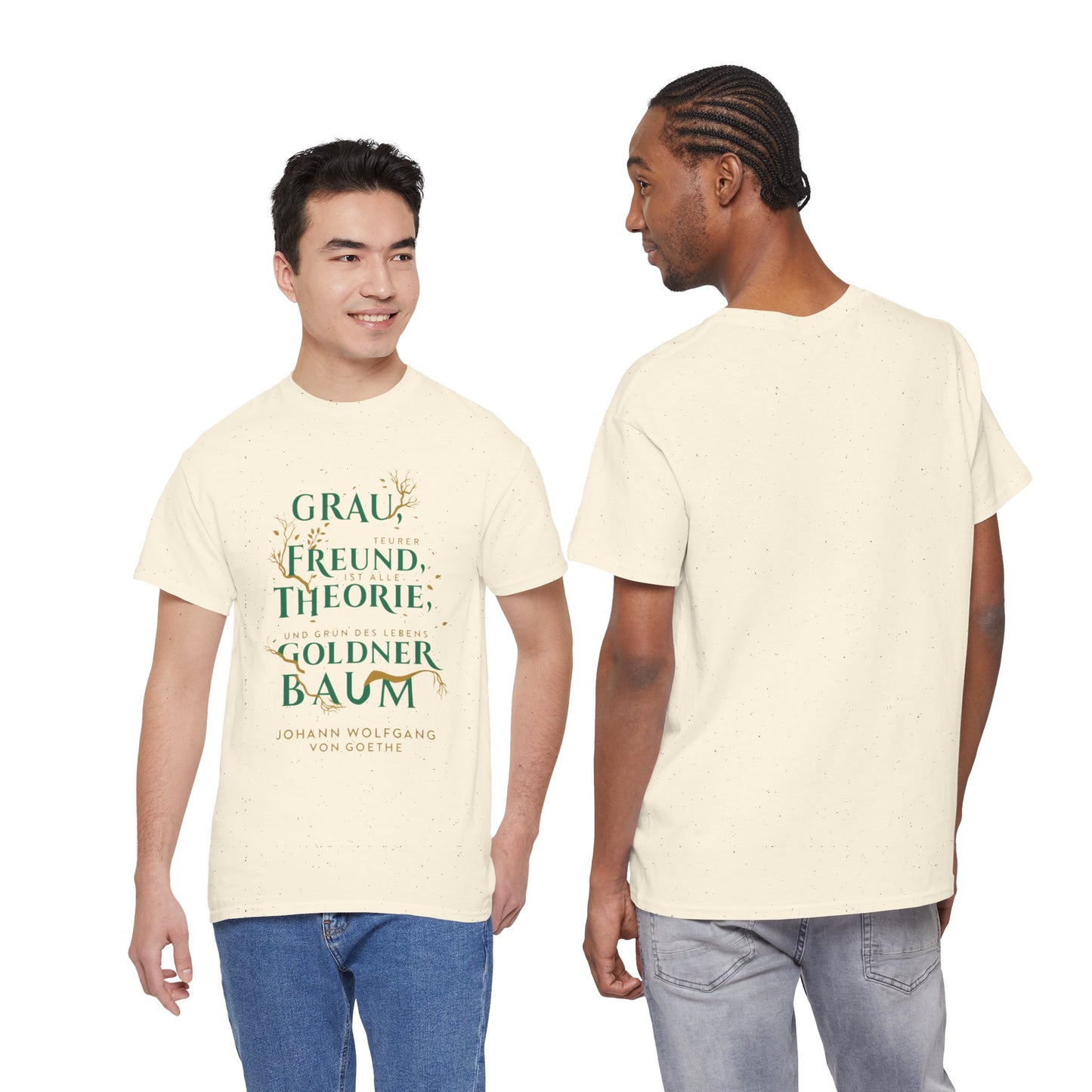 T-shirt with quote - Goethe - Golden Tree