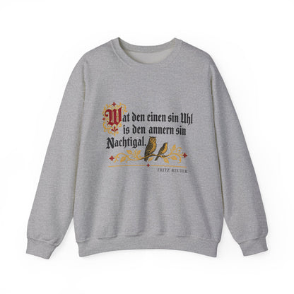 Unisex Sweatshirt mit Zitat - Reuter - Uhl und Nachtigal