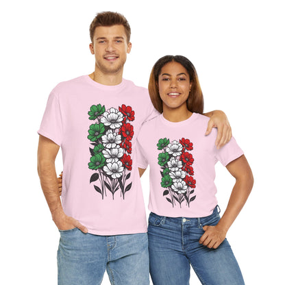 Unisex T-shirt with flowers - Italy