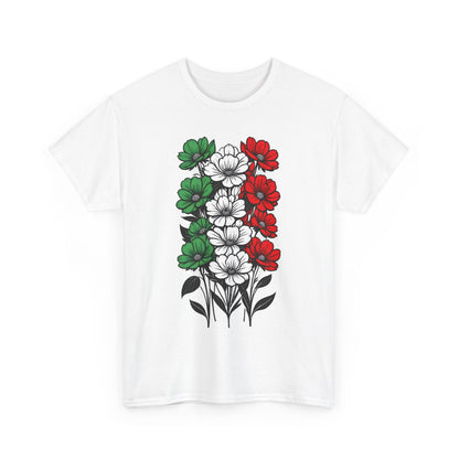 Unisex T-shirt with flowers - Italy