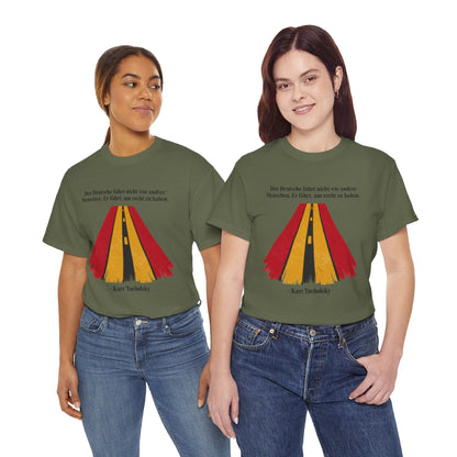 Unisex T-Shirt mit Zitat - Kurt Tucholsky - Fährt um recht zu haben