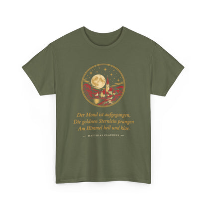 Unisex T-Shirt mit Zitat - Claudius - Der Mond ist aufgegangen