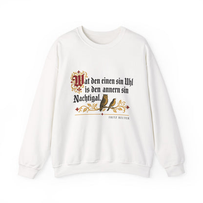 Unisex Sweatshirt mit Zitat - Reuter - Uhl und Nachtigal