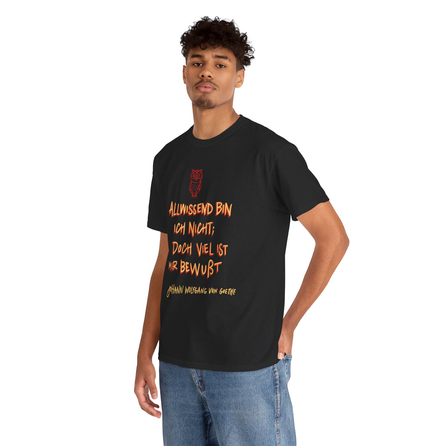 Unisex T-shirt with quote - Goethe - Omniscient