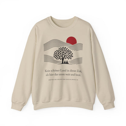 Unisex Sweatshirt mit Zitat - Zuccalmaglio - Kein schöner Land