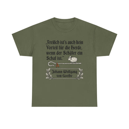 Unisex T-Shirt mit Zitat - Goethe - Schäfer ein Schaf