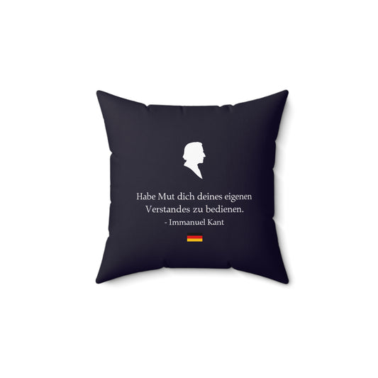 Kissen mit Zitat - Immanuel Kant - Mut zum Verstand