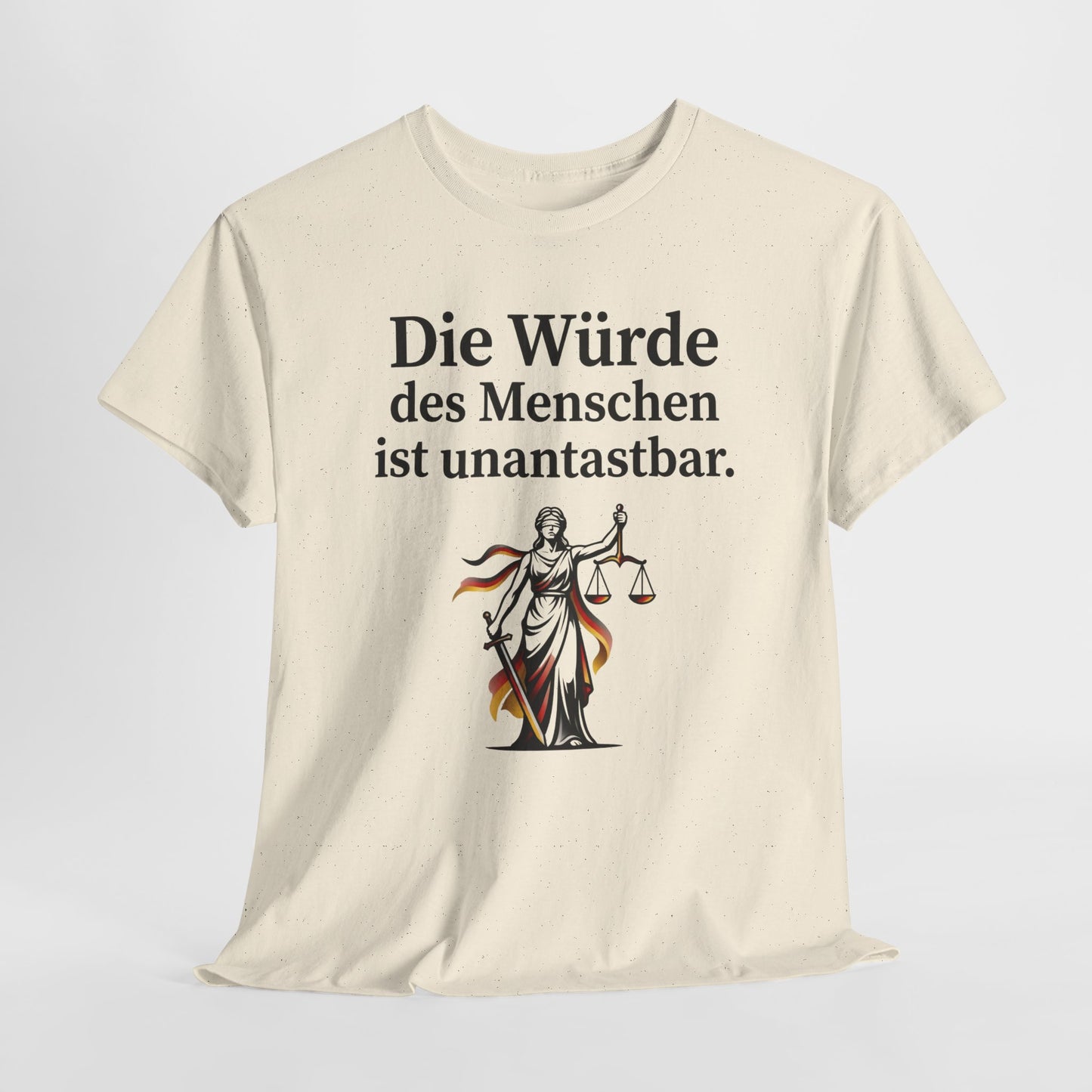 Unisex cotton T-shirt - Dignity inviolable