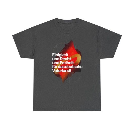 Unisex T-Shirt mit Hymne - Deutschland