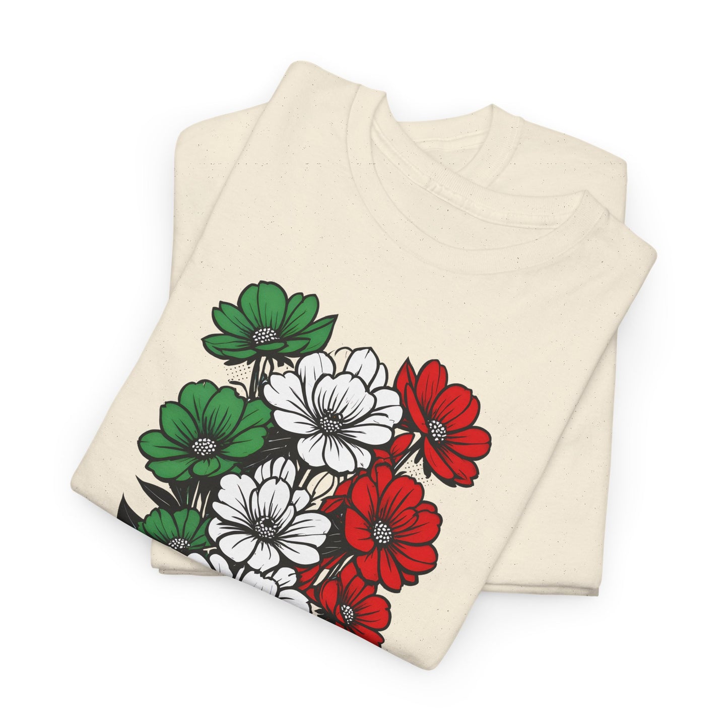 Unisex T-shirt with flowers - Italy
