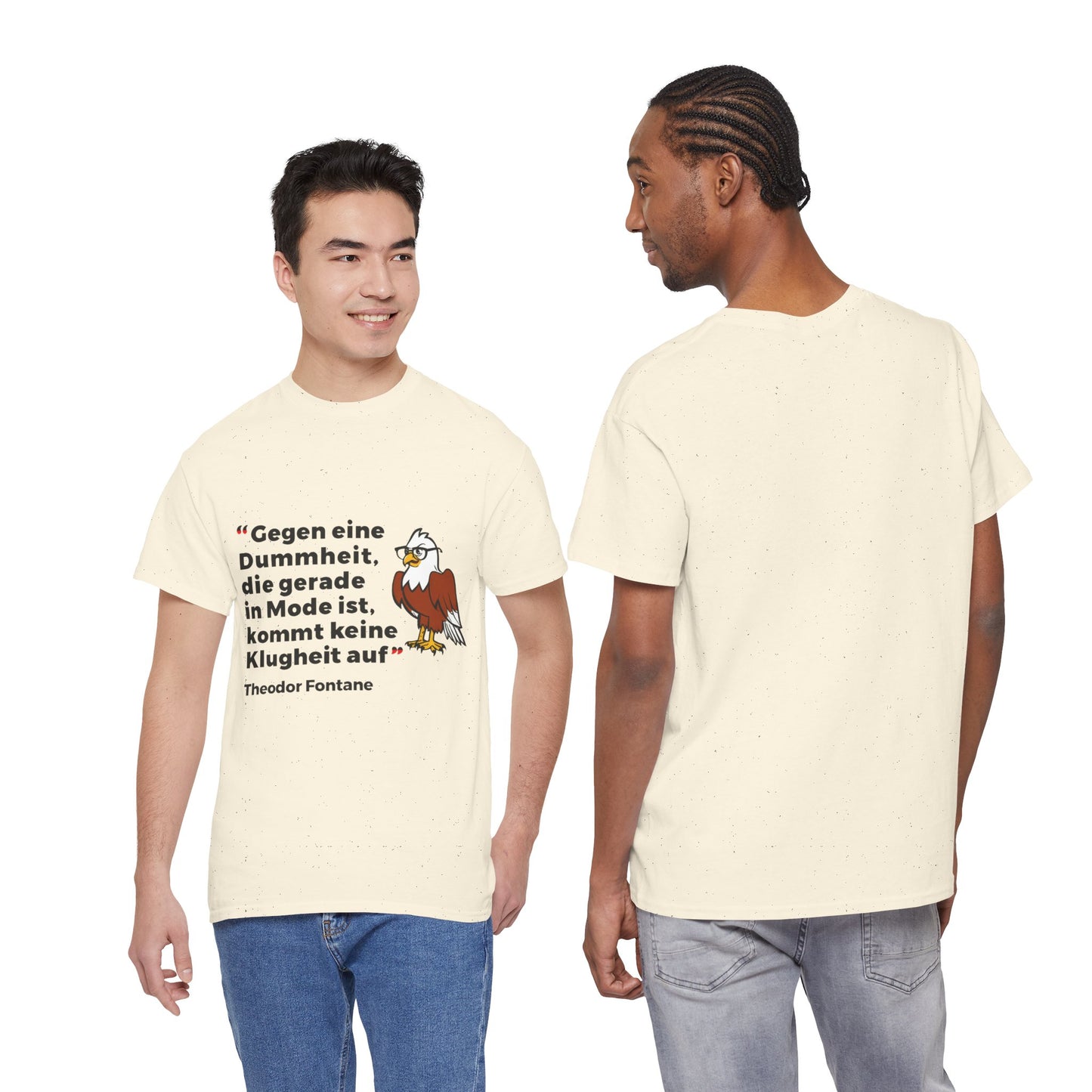 T-shirt with quote - Theodor Fontane - Fashion