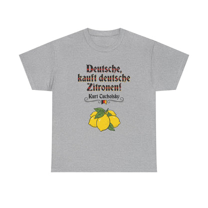 Unisex T-shirt with quote - Kurt Tucholsky - German Lemons